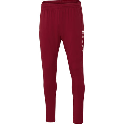 JAKO Trainingshose Premium – Rot (vorne)