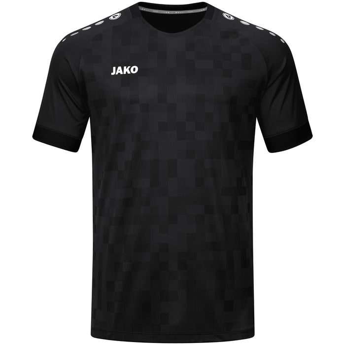 JAKO Trikot Pixel kurzarm – Schwarz (vorne)