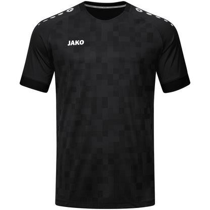 JAKO Trikot Pixel kurzarm – Schwarz (vorne)