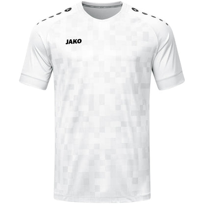 JAKO Trikot Pixel kurzarm – Weiß (vorne)