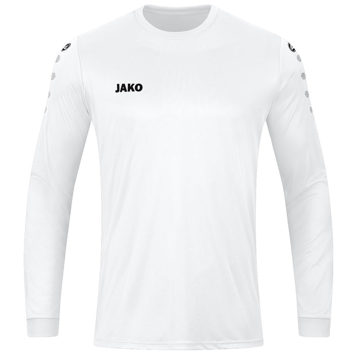 JAKO Trikot Team langarm – Weiß (vorne)