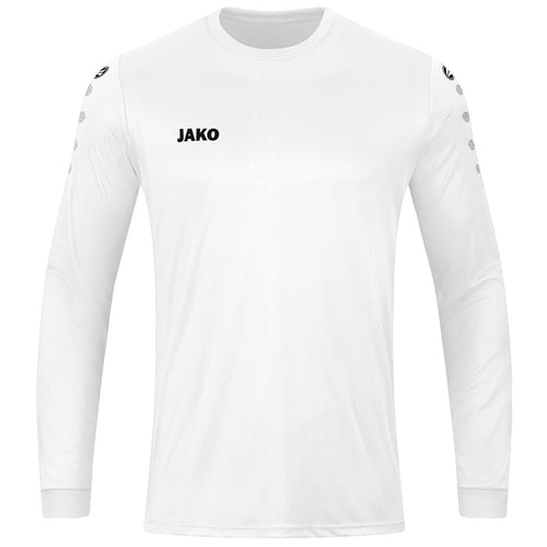 JAKO Trikot Team langarm – Weiß (vorne)