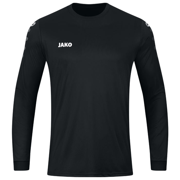 JAKO Trikot Team langarm – Schwarz (vorne)