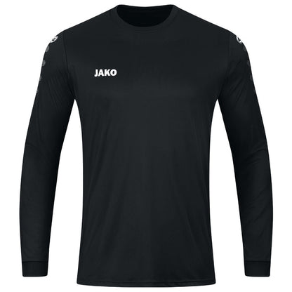 JAKO Trikot Team langarm – Schwarz (vorne)