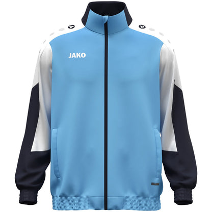 JAKO Webjacke Dynamic – Blau (431) (vorne)
