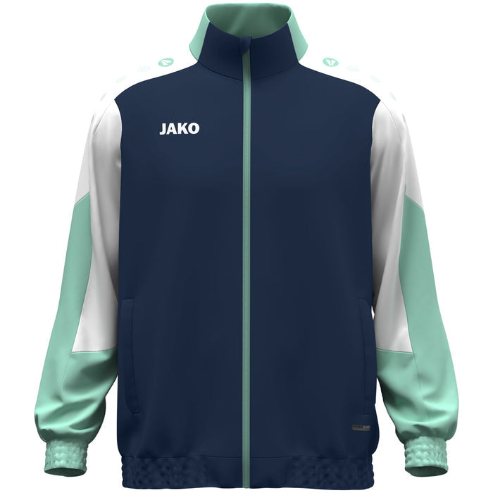 JAKO Webjacke Dynamic – Blau (915) (vorne)