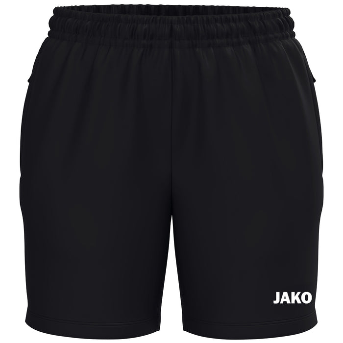 JAKO Webshort One Damen – Schwarz (vorne)