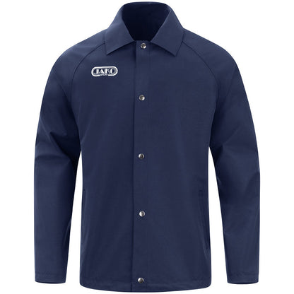 JAKO Coach Wendejacke Wardrobe – Blau (vorne)