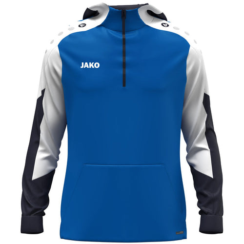 JAKO Zip Hoodie Dynamic – Blau (405) (vorne)