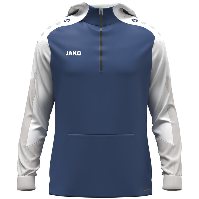 JAKO Zip Hoodie Dynamic – Blau (921) (vorne)
