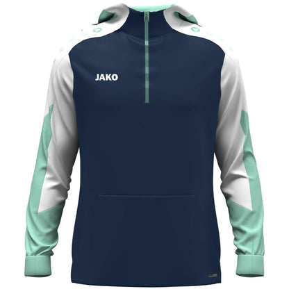 JAKO Zip Hoodie Dynamic – Blau (915) (vorne)