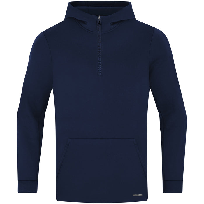 JAKO Zip Hoodie Pro Casual – Blau (900) (vorne)