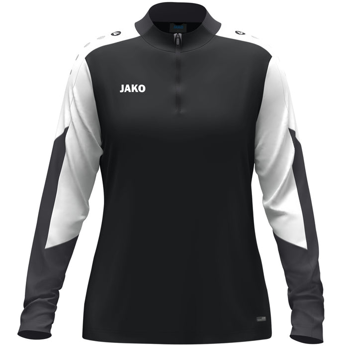 JAKO Ziptop Dynamic Damen – Schwarz (vorne)
