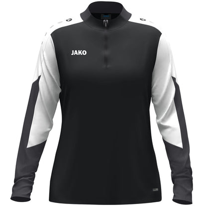 JAKO Ziptop Dynamic Damen – Schwarz (vorne)