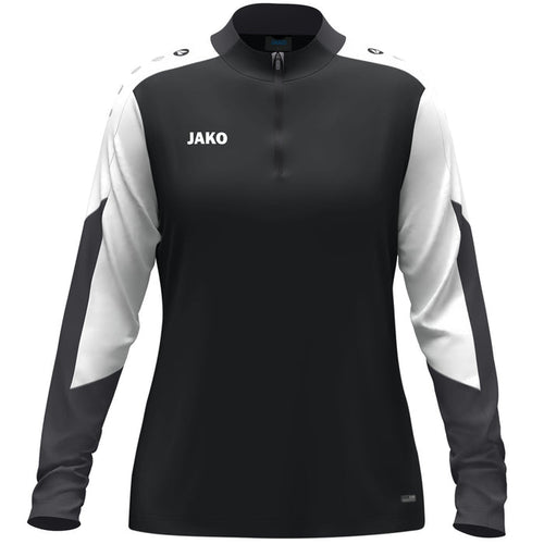 JAKO Ziptop Dynamic Damen – Schwarz (vorne)