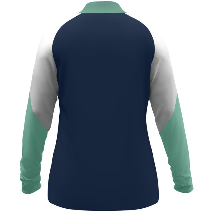JAKO Ziptop Dynamic Damen – Blau (915) (hinten)