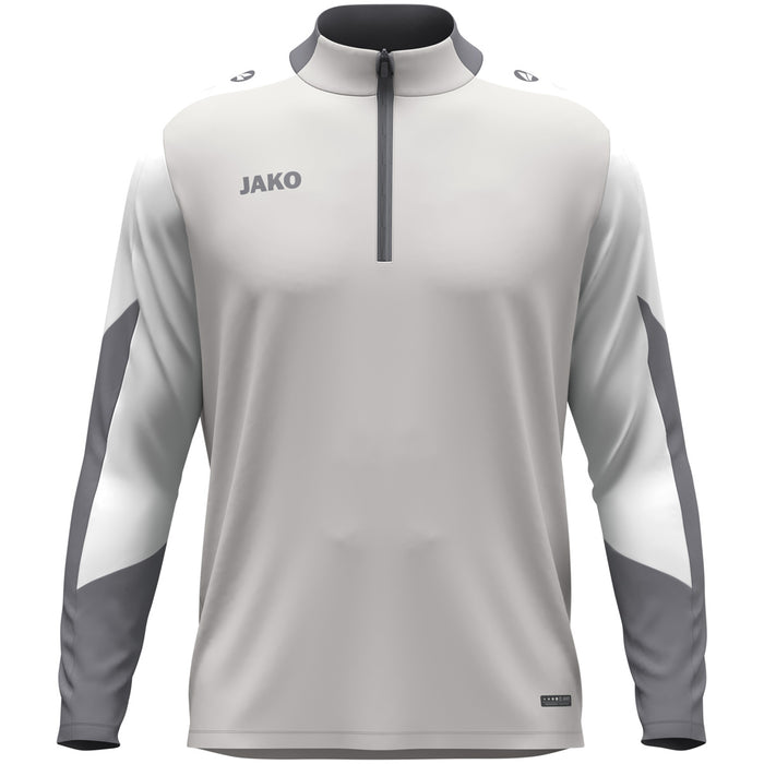 JAKO Ziptop Dynamic – Grau (vorne)