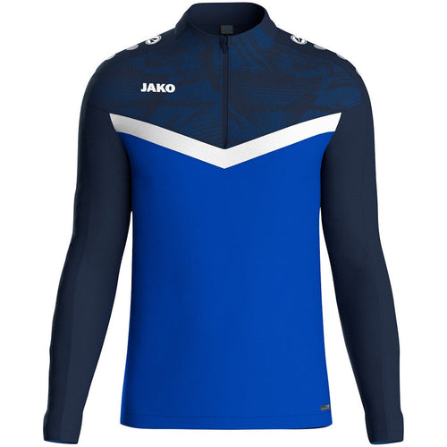 JAKO Ziptop Iconic – Blau (403) (vorne)