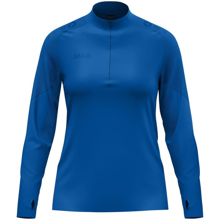 JAKO Ziptop Light Flow Damen – Blau (400) (vorne)