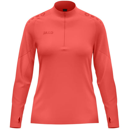JAKO Ziptop Light Flow Damen – Orange (vorne)