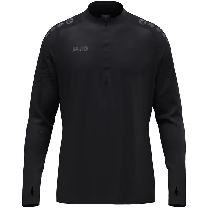 JAKO Ziptop Light Flow – Schwarz (vorne)