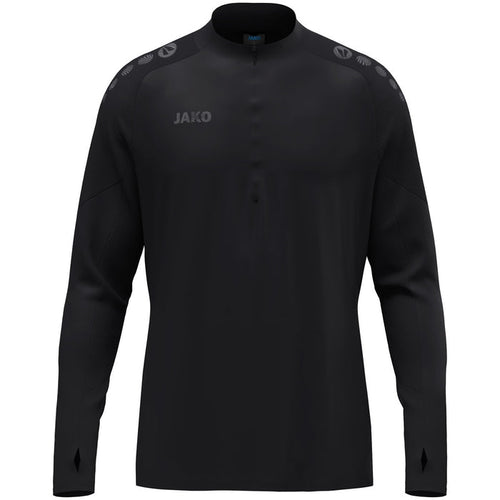 JAKO Ziptop Light Flow – Schwarz (vorne)