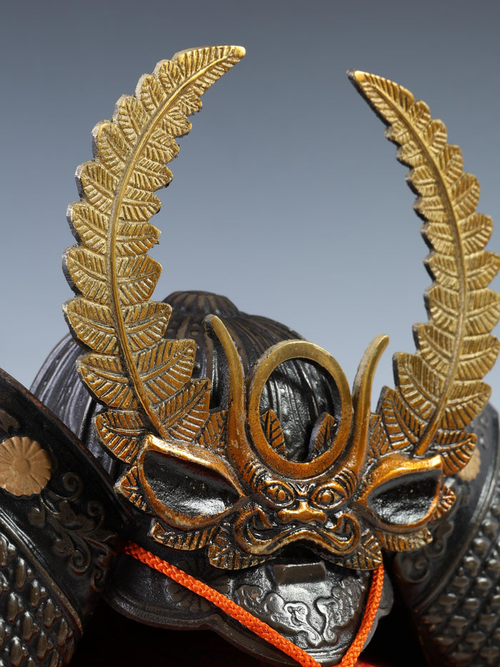 Japanese Old Vintage Samurai Helmet -TOKUGAWA IEYASU- Rare