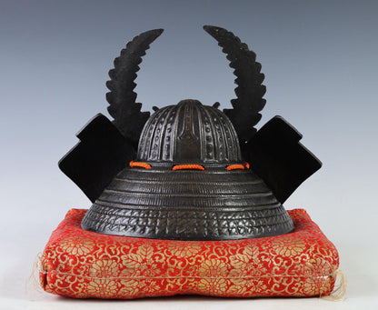 Japanese Old Vintage Samurai Helmet -TOKUGAWA IEYASU- Rare