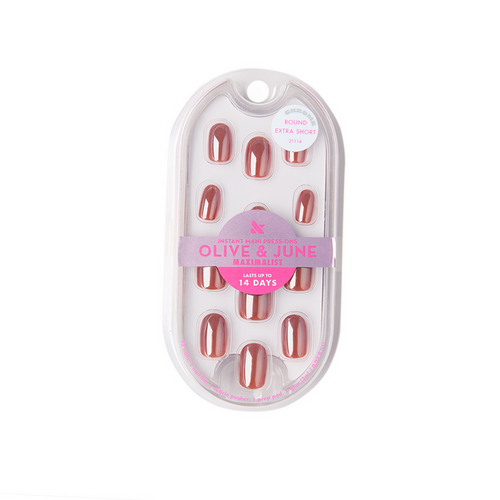 JJ Chrome - Press-On | Extra Short | Round