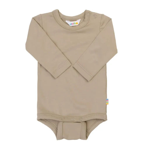 Joha body med lange ærmer i økologisk bambus beige