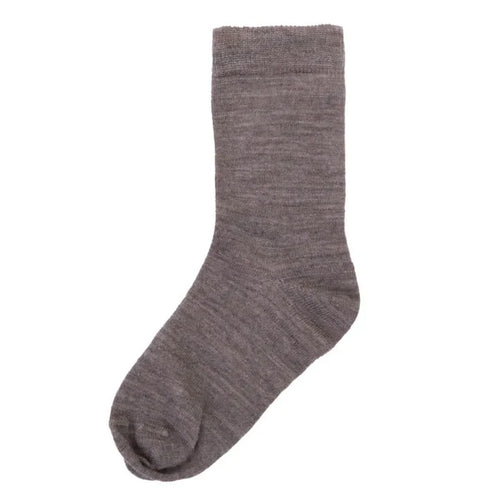 Joha glatte uld strømper beige melange