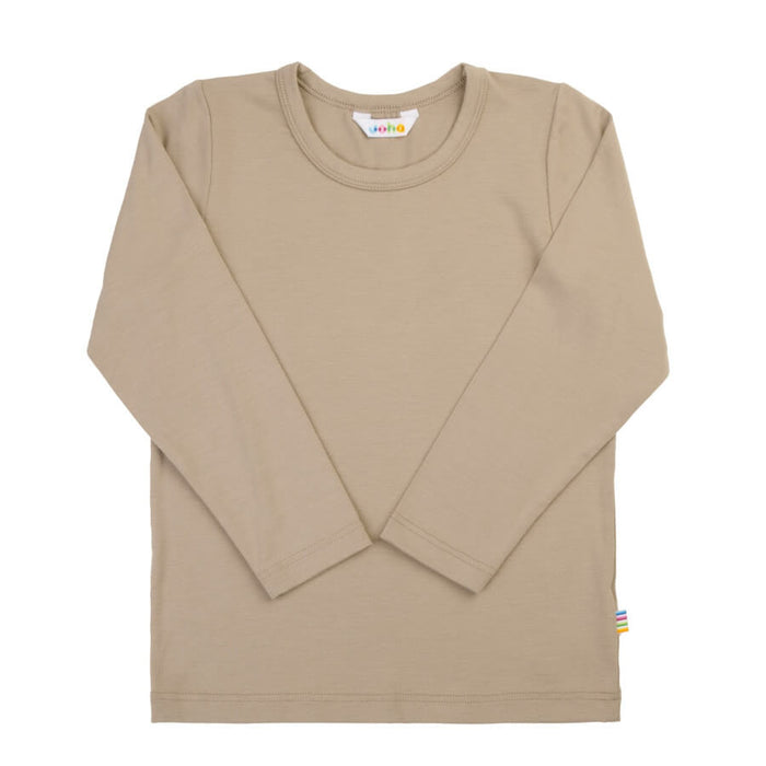 Joha økologisk bambus langærmet bluse i beige