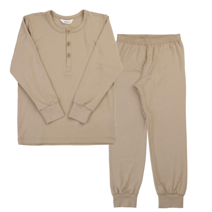 Joha økologisk bambus pyjamas i beige