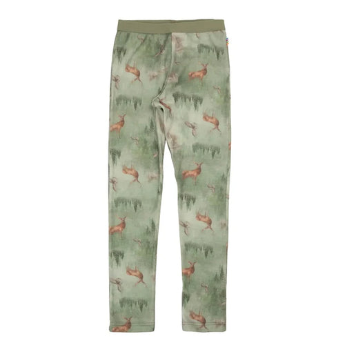 Joha uld leggings med skovprint
