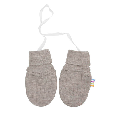 Joha uld luffer uden tommeltot beige-0