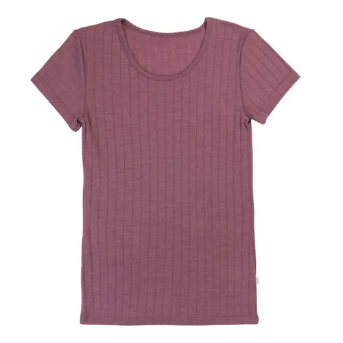 Joha uld-silke kortærmet t-shirt rosa