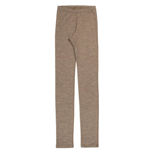 Joha uld silke leggings beige melange