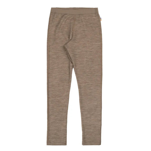 Joha uld-silke leggings i beige melange