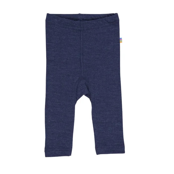 Joha uld silke leggings i mørkeblå-0