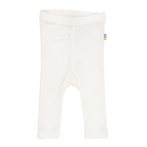 Joha uld silke leggings i naturhvid
