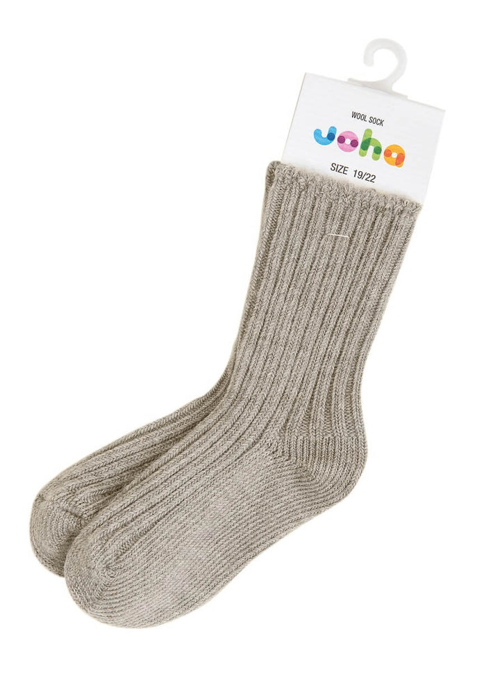 Joha OEKO-TEX®sokker uld grå til børn, kvinder og mænd.