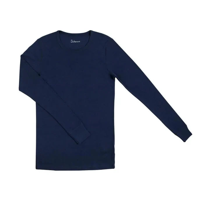 Johansen uld langærmet t-shirt blå