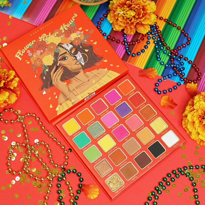 Kara Beauty Skull Candy Collection Flower After Hours Eyeshadow Palette 25 Colors - ikatehouse