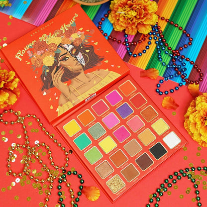 Kara Beauty Skull Candy Collection Flower After Hours Eyeshadow Palette 25 Colors - ikatehouse