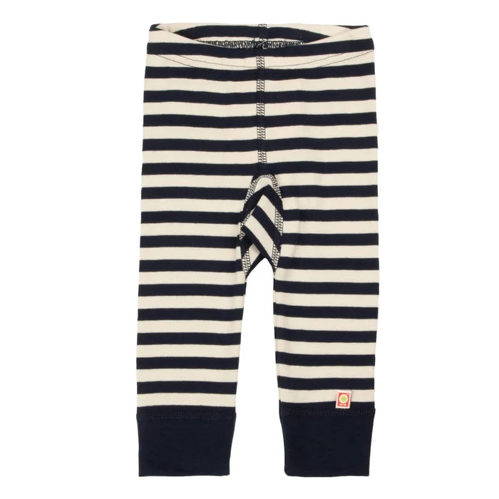 Katvig stribet leggings mørkeblå/hvid