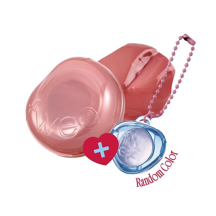KEYRING LIP&CHEEK GLOWY JELLY POT JN03 CUSTARD - Blush 2 In 1 Cu Breloc Pentru Retusuri - skinseen.ro
