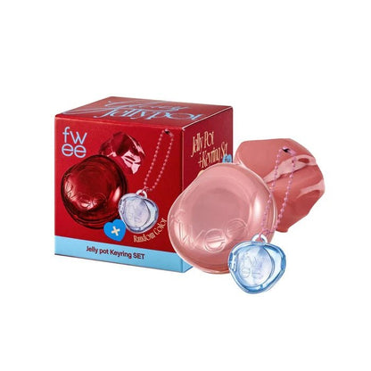 KEYRING LIP&CHEEK GLOWY JELLY POT JN03 CUSTARD - Blush 2 In 1 Cu Breloc Pentru Retusuri - skinseen.ro