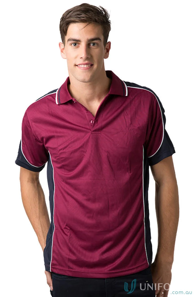 Burgundy/Navy/White / 6