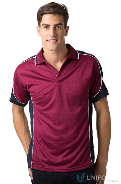 Burgundy/Navy/White / 6