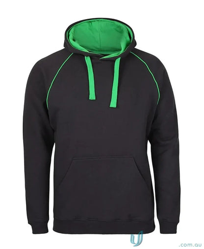 Black hoodie with green trim from JB’s Kids Contrast Fleecy Hoodie collection